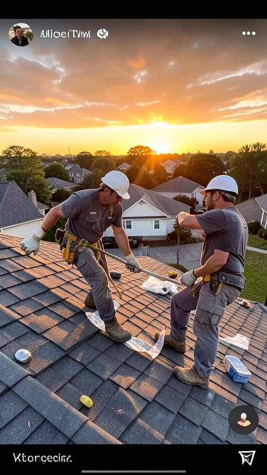 Roofing short-form video: Before and after, cut for the feed